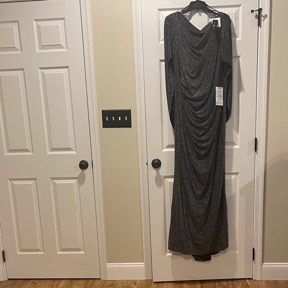 Betsy & Adam Dresses & Skirts - NWT Betsy & Adam Glittering Black Maxi Dress